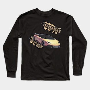 Yellow Lamborghini Huracan Long Sleeve T-Shirt